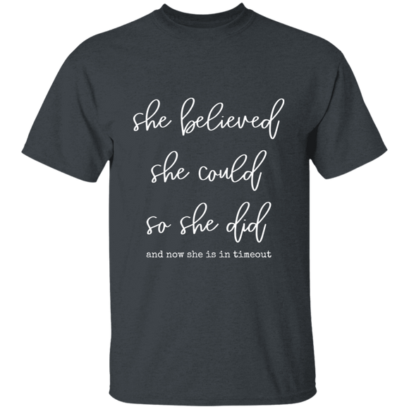 she believed she could Youth 100% Cotton T-Shirt