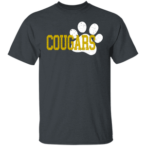 Cougar Paw Youth 5.3 oz 100% Cotton T-Shirt