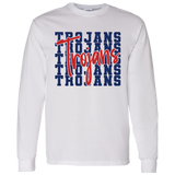 Trojan Blue Stacked Apparel