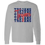 Trojan Blue Stacked Apparel