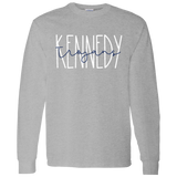 Kennedy Blue Script Apparel