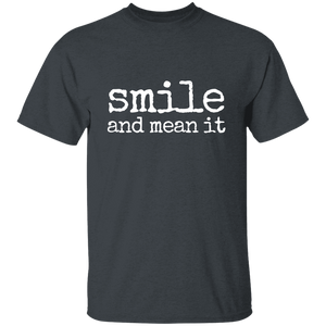 Smile and Mean It Youth 100% Cotton T-Shirt