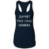 Support Farmers Ladies Ideal Racerback Tank