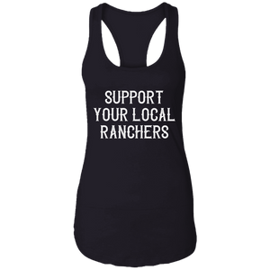 Support Ranchers Ladies Ideal Racerback Tank