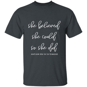 she believed she could Youth 100% Cotton T-Shirt