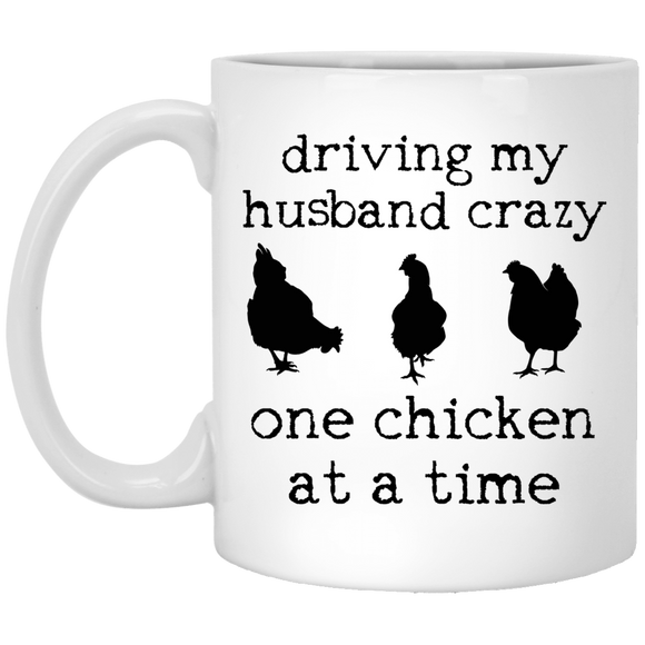 driving my husband crazy-chickens Mugs