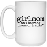 girlmom drama black Mugs