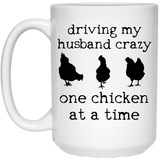 driving my husband crazy-chickens Mugs