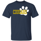 Cougar Paw Youth 5.3 oz 100% Cotton T-Shirt