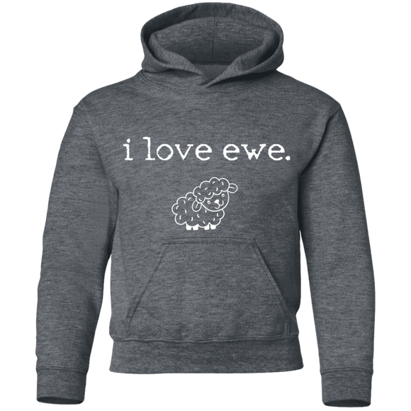 i love ewe Youth Pullover Hoodie