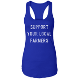 Support Farmers Ladies Ideal Racerback Tank