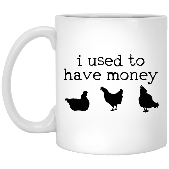 i used to have money-chickens mugs