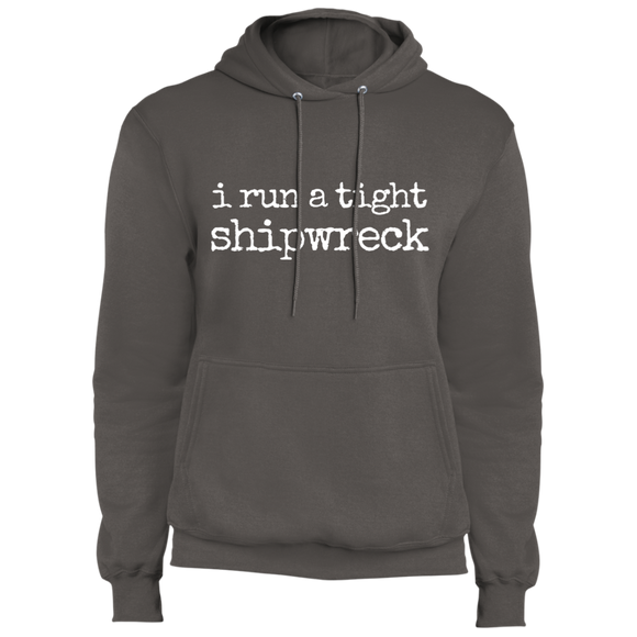 i run a tight shipwreck hoodie