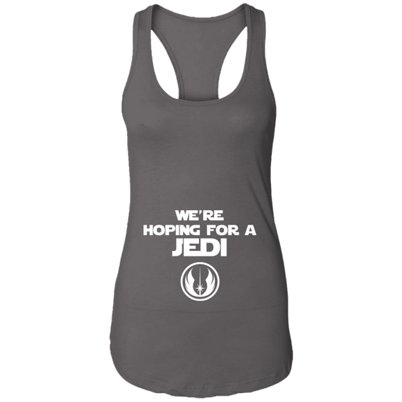 We're Hoping For a Jedi Ladies Ideal Racerback Tank