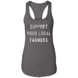 Support Farmers Ladies Ideal Racerback Tank