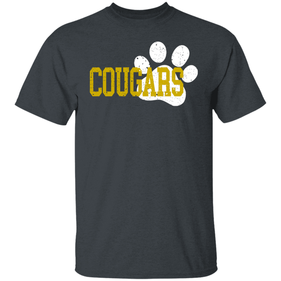 Cougar Paw Youth 5.3 oz 100% Cotton T-Shirt