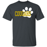 Cougar Paw Youth 5.3 oz 100% Cotton T-Shirt