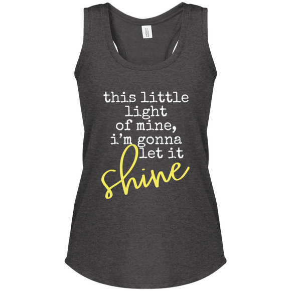 let it shine Women's Perfect Tri Racerback Tank