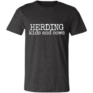herding kids and cows Unisex Jersey Short-Sleeve T-Shirt