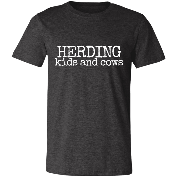 herding kids and cows Unisex Jersey Short-Sleeve T-Shirt