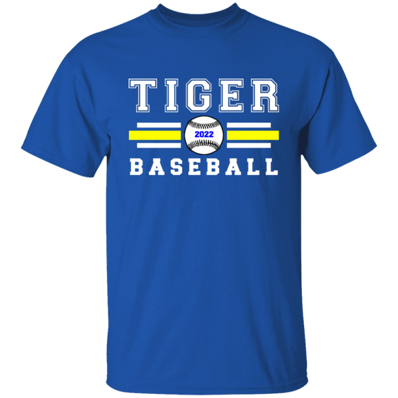 Tiger Baseball Youth 5.3 oz 100% Cotton T-Shirt